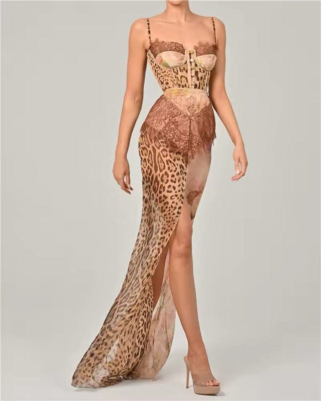 Verona Baroque Corset Maxi Dress