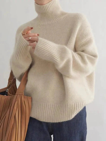 Liora Oversized Turtleneck Sweater