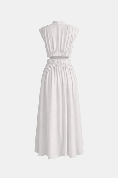 Camille Cutout Satin Maxi Dress