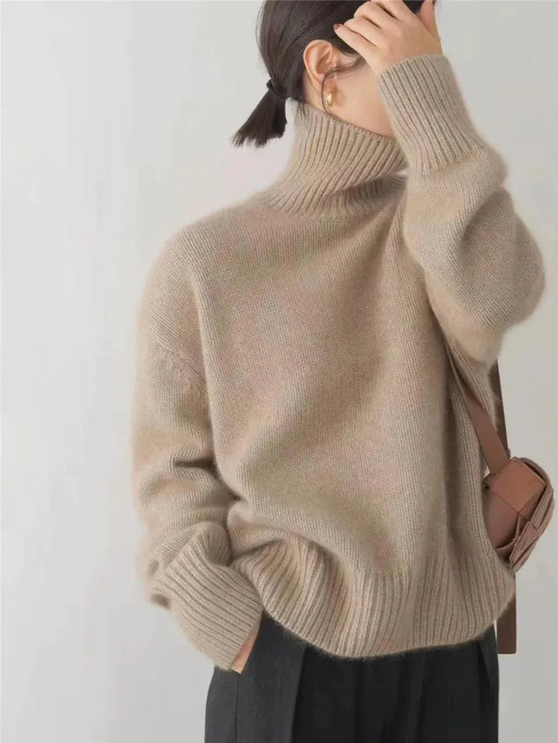 Liora Oversized Turtleneck Sweater