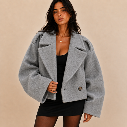 Sorelle Cropped Double-Breasted Jacket