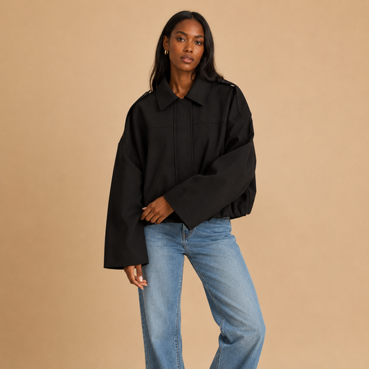 Arden Faux Suede Bomber Jacket