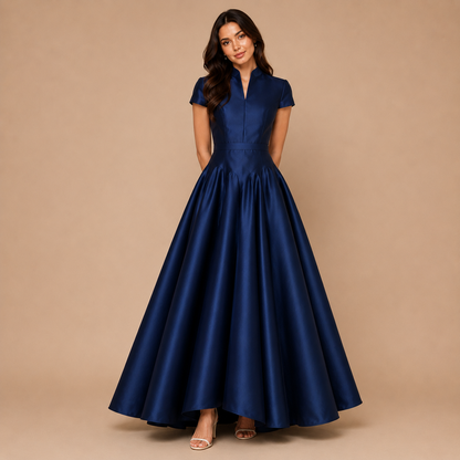 Vivienne Satin A-Line Midi Dress