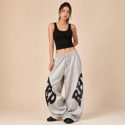 Varsity Oversized Graphic Sweatpants