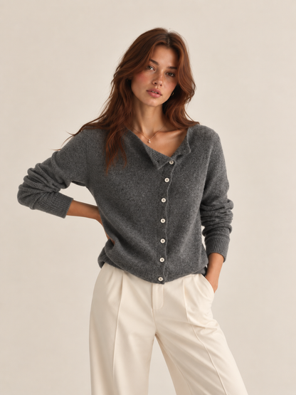 Paige Soft-Knit Button Cardigan