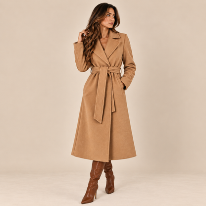 Camille Belted Long Coat
