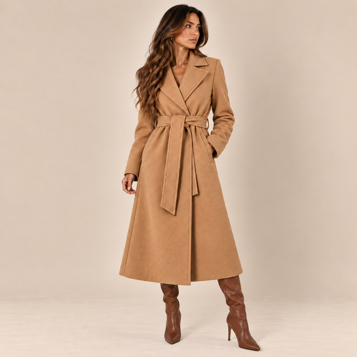 Camille Belted Long Coat
