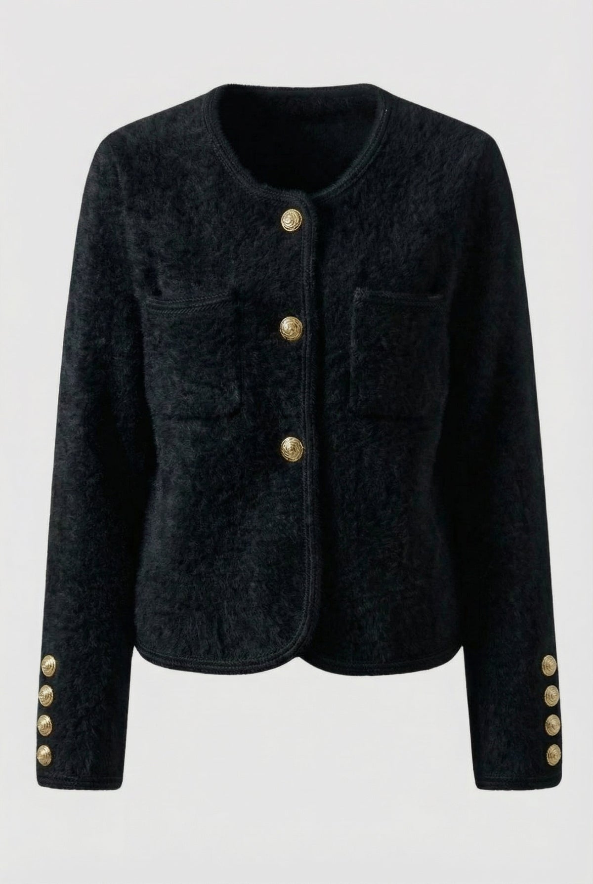 Park Avenue Gold-Button Cardigan