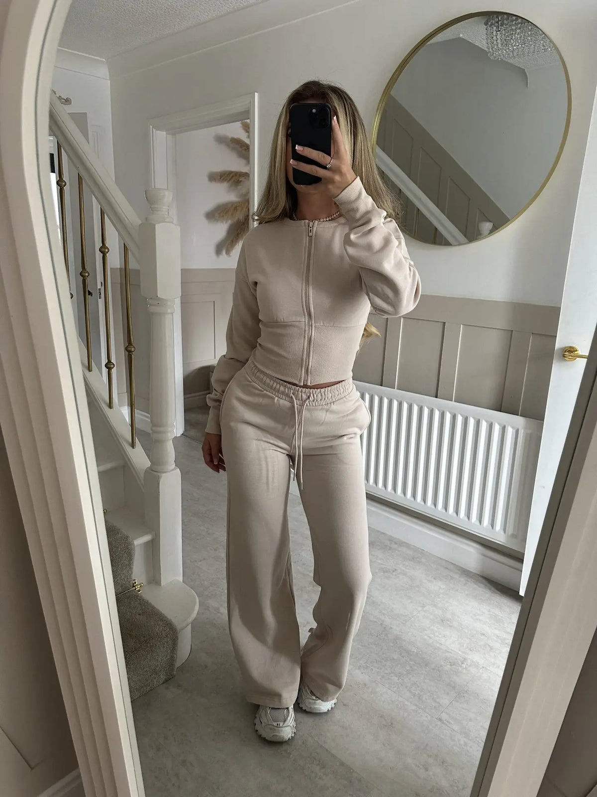 Kaia Sculpted Zip-Up Lounge Set