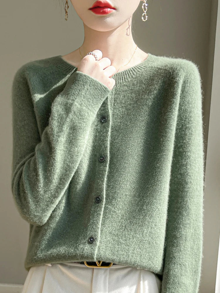 Celia Merino Wool Cardigan