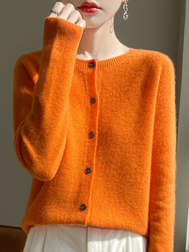 Celia Merino Wool Cardigan