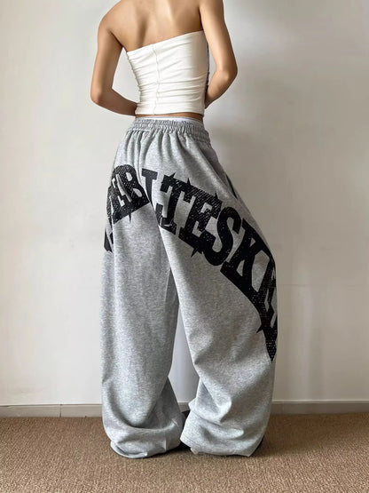 Varsity Oversized Graphic Sweatpants