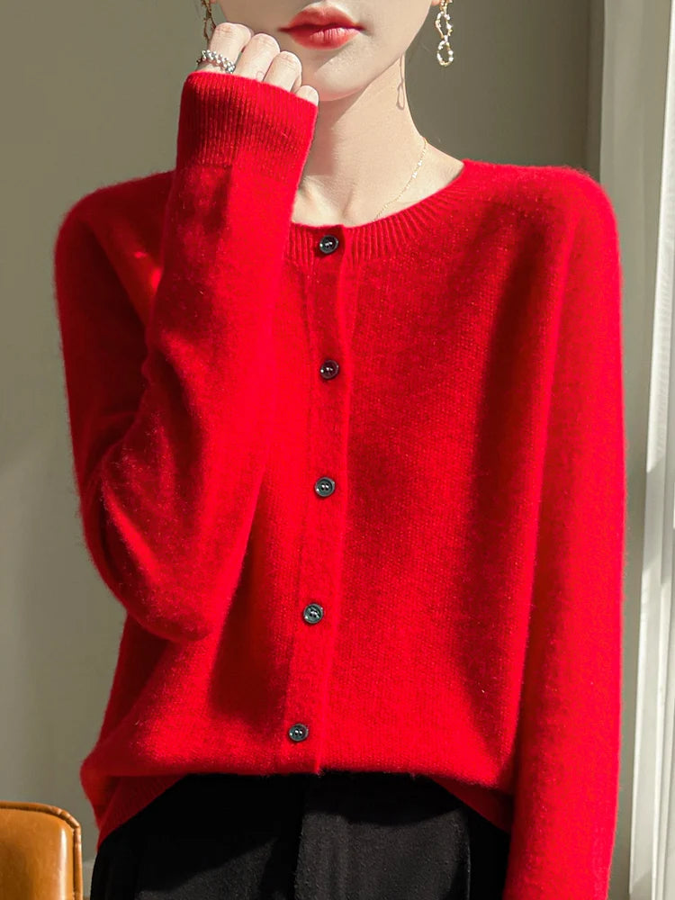 Celia Merino Wool Cardigan