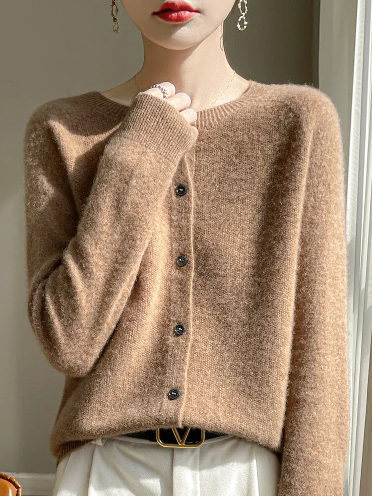 Celia Merino Wool Cardigan
