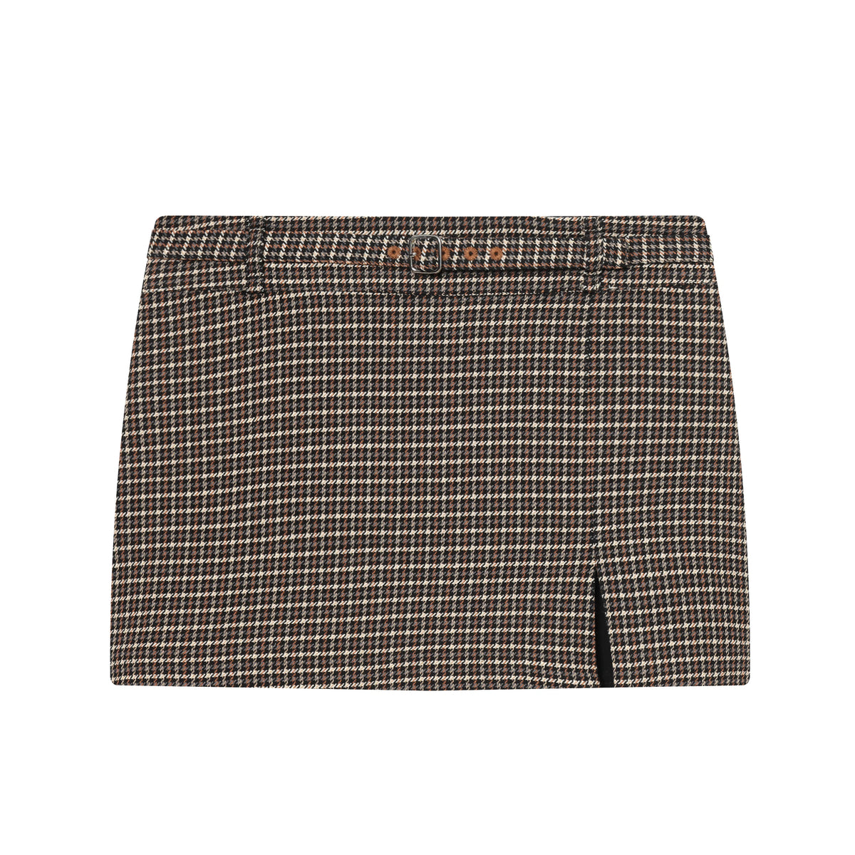 KONDALA Fall Trendy Vintage Plaid Culottes Set Women Elegant Zipper Jacket,Belt Mini Skirts Shorts 2026 Spring Casual Jacket Set