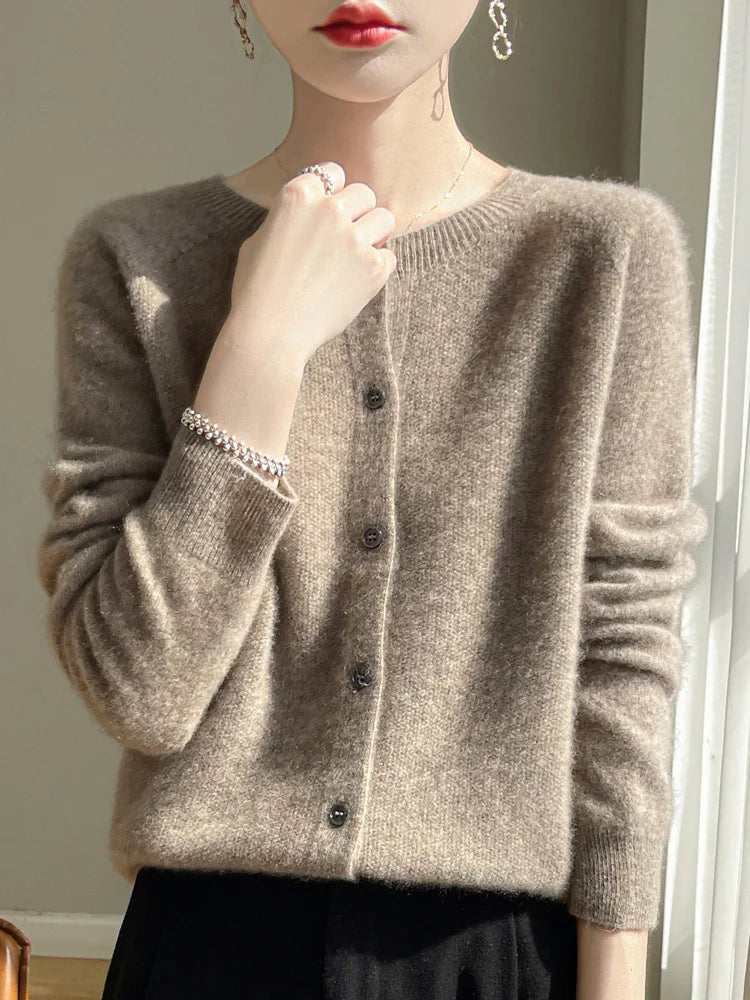 Celia Merino Wool Cardigan
