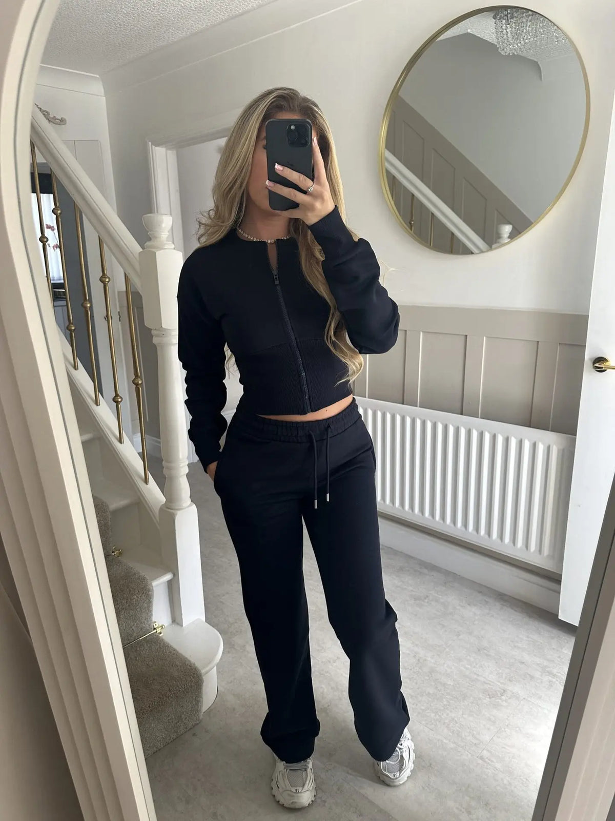 Kaia Sculpted Zip-Up Lounge Set
