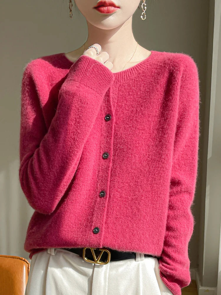 Celia Merino Wool Cardigan