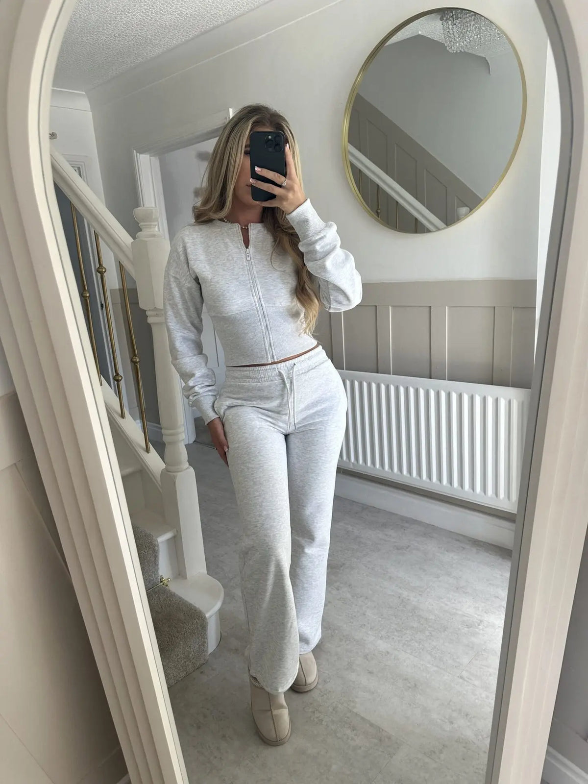 Kaia Sculpted Zip-Up Lounge Set