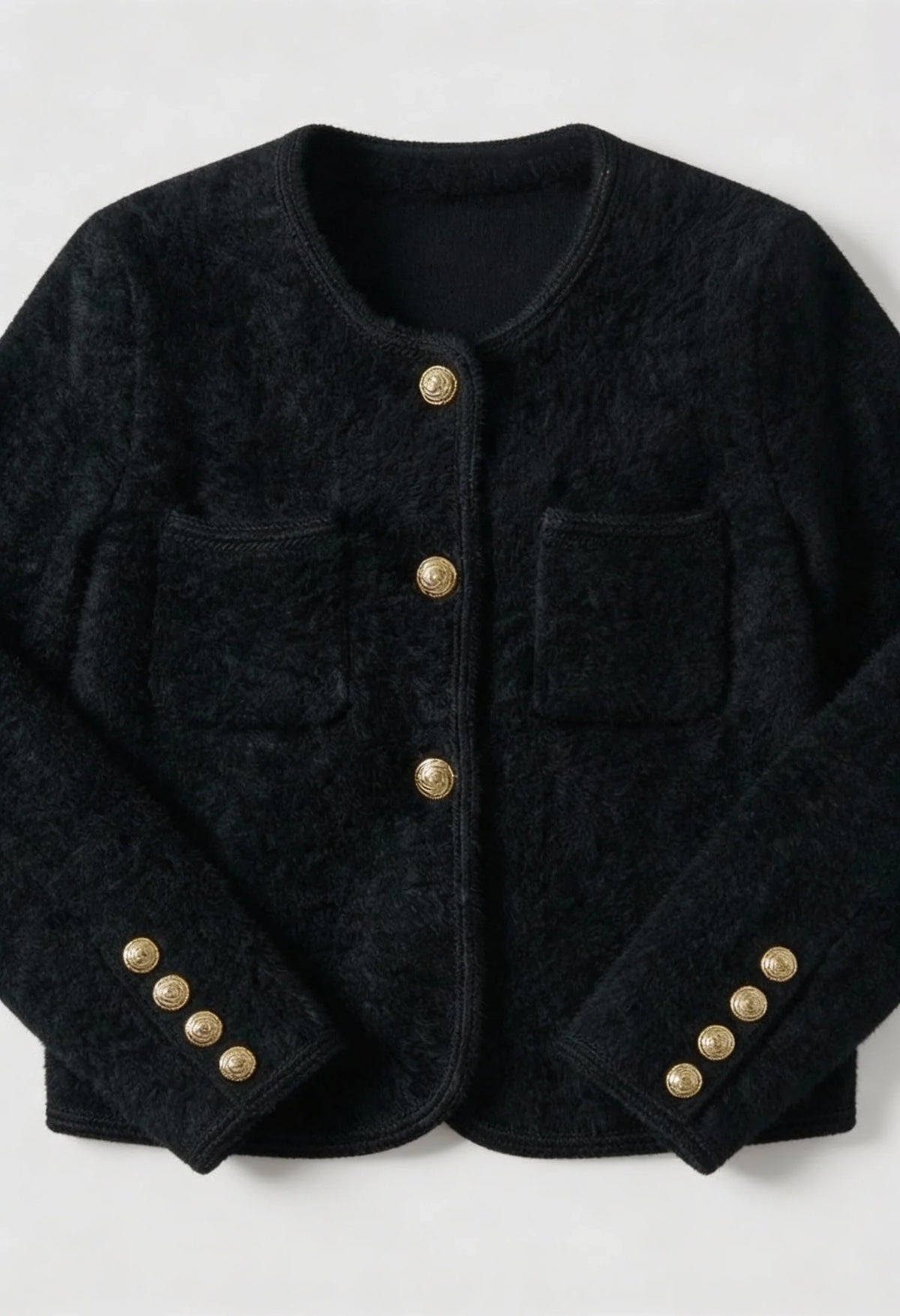 Park Avenue Gold-Button Cardigan