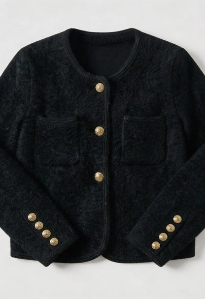 Park Avenue Gold-Button Cardigan