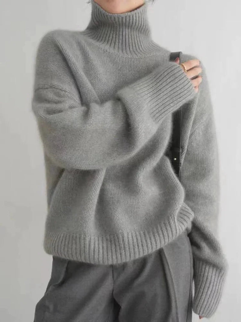 Liora Oversized Turtleneck Sweater